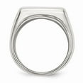 thumbnail image 2 of Stainless Steel Polished Rectangular Ring Size: 11; for Adults and Teens; for Women and Men, 2 of 7