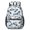 Police and Checkered White Pattern, variant on Police and Megaphone Blue Pattern 17" Waterproof Oxford School Backpacks for Teens, S-Shape Padded Straps, for School, Travel, Hiking, Camping