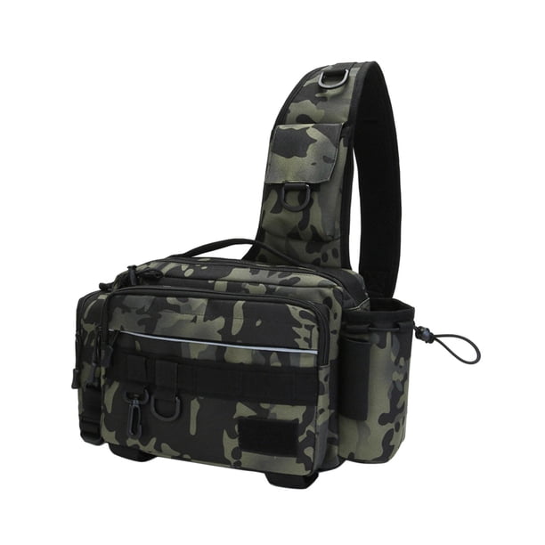 Aparejos de pesca Bolsa de hombro individual Bolsa de cintura Bolsas de almacenamiento de aparejos para pesca Verde Yuyangstore bolsas de almacenamiento