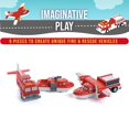 thumbnail image 5 of POPULAR PLAYTHINGS Magnetic Mix or Match® Vehicles, Fire & Rescue, Red and White, 5 of 5
