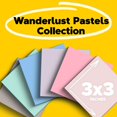thumbnail image 2 of Sticky Notes Post-it Wanderlust Pastels, papel 100% reciclado, 2 of 9