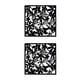 thumbnail image 1 of Panel divisor de habitación moderno Inteprter 4 piezas decorativo colgante Mariposas Negras 2Conjunto, 1 of 6