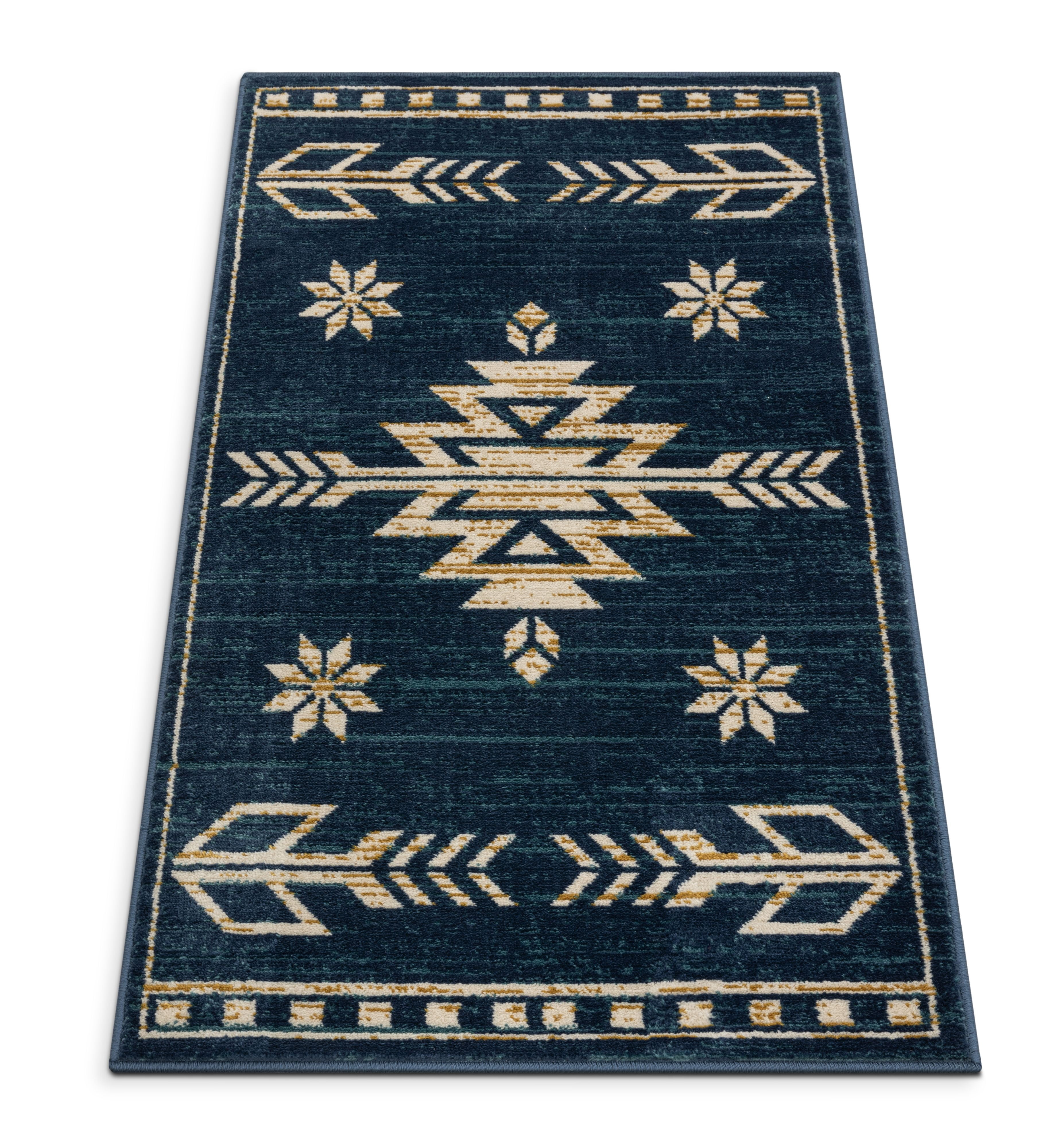 Well Woven Canton Blue Southwestern Medallion Runner Rug 3x10 (2'7" x 9'10")