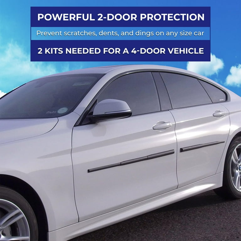 Dent Prevent Car Door DU20Protector Removable Magnetic Strips With  Customizable Fit for Any Vehicle Prevents Dents Scratches Dings Includes  Door Ding Protectors for 2 Doors Matte Black 