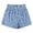 Blue, variant on Vrotazzy Girls Casual High-Waist Wide-Leg Shorts With Bow Detail Elastic Waistband Comfortable Summer Playwear for Girls under 16,Size 9-10 Years