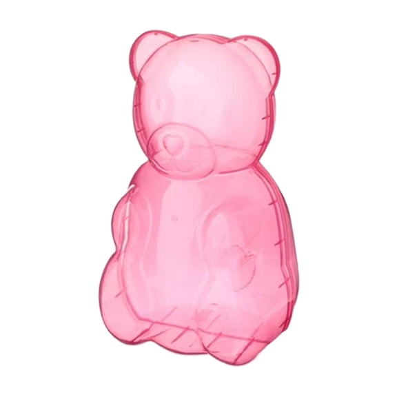 Giant 16 Inch Clear Gummy Bear Container, Plastic Bear Shaped Reusable Storage Box for Valentine’s Day Candy, Gift & Party Favors