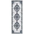 thumbnail image 2 of Traditional Rine Collection Area Rug 2'x6' - Black, 2 of 5