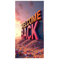 thumbnail image 3 of 3D Style Welcome Back Banner Party Background Decorations for Reunion Events Celebration Photo Shoots Festival Openings, 3 of 4