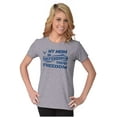 thumbnail image 3 of US Air Force My Mom Defending Freedom Women's T Shirt Ladies Tee Brisco Brands S, 3 of 5