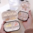 thumbnail image 4 of Small Travel Pill Organizer, Weekly Medicine Organizer Portable 7 Compartments Waterproof Daily  Box, 4 of 8