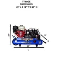 thumbnail image 5 of Eagle Compressor Air Compressor 10 Gallon Portable Gas Wheel Barrow, 5 of 5