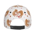 thumbnail image 4 of Picia Squirrel Giving A Gift pattern Trucker Low Profile Hat Men Women Baseball Cap Dad Hat Adjustable Unconstructed Plain Cap, 4 of 9