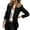Black, variant on Oversized Blazer Womens Elegant Ol Solid Color Lapel V Neck Button Cardigan Suit Jacket Oversized Blazers for Women 80S Blazer for Women Business Casual Bright Colors