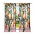 thumbnail image 6 of Yayeee Window Curtains Light Filtering 63"x52" Grommet Panel Pair Home Living Room Decor, Vibrant Oranges, 6 of 7