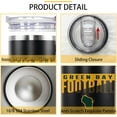 thumbnail image 3 of Green Bay 40 OZ Tumbler Cup Gifts for Men Women Insulated Stainless Steel Coffee Travel Mug with Lid and Straw, 3 of 6