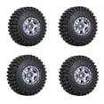 thumbnail image 1 of KLKCMS RC Wheel Rims Tires Spare Parts Accessories for Axial Axi00002 1 / 24 Trucks Titanium, 1 of 5