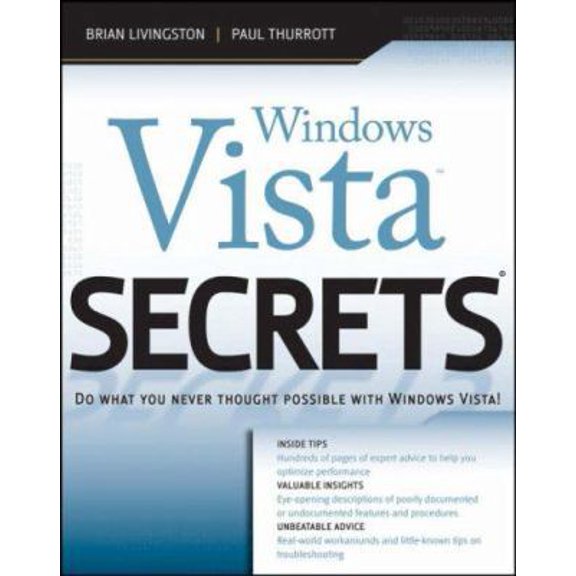 Pre-Owned Windows Vista Secrets (Paperback) 0764577042 9780764577048