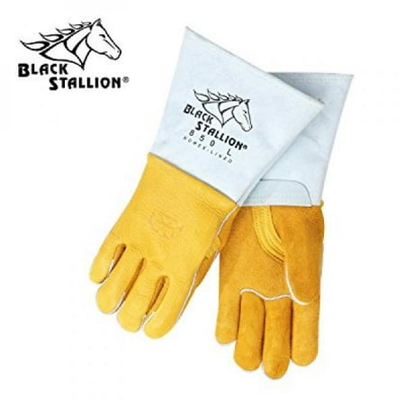 Flame Resistant Gloves - Revco 850L Flame Resistant Nomex Lined Elkskin Stick Welding Gloves L