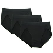 FEM Women's Underwear Seamless Briefs High-Cut Panties - 3 Pack or 4 Pack