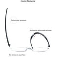 thumbnail image 4 of 4 Pairs Reading Glasses, Blue Light Blocking Glasses, Computer Reading Glasses for Women and Men, Fashion Rectangle Eyewear Frame(4 Colors, +2.00 Magnification), 4 of 9