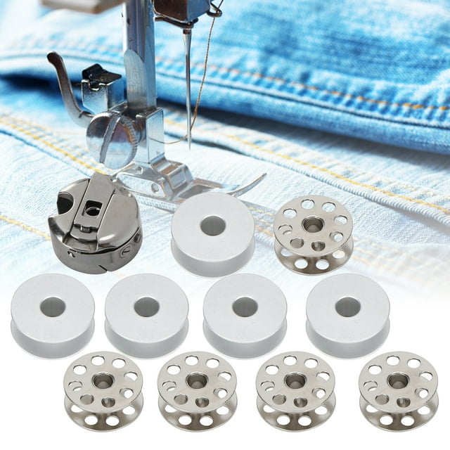 Sewing Machine Bobbins, Sewing Spool Set Bobbin Case 10Pcs Sewing Machine Accessories Metal Sewing Bobbin For Sewing Machine For Home For Craft For Sewing