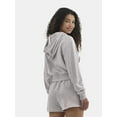 thumbnail image 3 of No Boundaries Cropped Zip Up Hoodie, Women's, 3 of 5