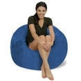 thumbnail image 2 of Chill Sack Bean Bag Chair, Memory Foam Lounger with Micorsuede Cover, Kids, 3 ft, Royal Blue, 2 of 3