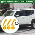 thumbnail image 2 of Juego de cubiertas para manijas de puerta exterior Unique Bargains, trim decorativo para Jeep Wrangler JK 2DR 2007-2017, ABS, Amarillo, 1 juego, 2 of 6