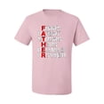 thumbnail image 2 of Wild Bobby, Best Dad Father Traits Qualities, Father's Day, Men Graphic Tees, Light Pink, Medium, 2 of 3