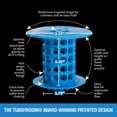 thumbnail image 4 of TubShroom Revolutionary Hair Catcher Drain Protector for Tub Drains (No More Clogs) Blue, 4 of 7