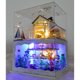 thumbnail image 5 of Casa ñecas miniatura con muebles, de casa ñecas de madera DIY, habitación creativa para regalo de San Valentín- Seaside SM SunniMix Casa de muñecas artesanales, 5 of 7