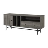 Modern Slate Grey TV Stand for TVs up to 66