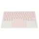 thumbnail image 4 of Teclado inalámbrico rosa con panel táctil - Tecla cuadrada de bajo ruido - 10 pulgadas - Multifuncional para teléfonos y computadoras portátiles, 4 of 10
