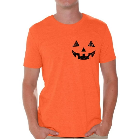 Awkward Styles Pumpkin Face Tshirt Halloween Pumpkin Shirt Pumpkin T-Shirt Halloween Shirts for Men Spooky Gifts Men's Halloween Tshirt Pumpkin Face Shirt Jack-O'-Lantern Tshirt Funny Halloween Shirt