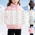 thumbnail image 3 of Kogui Kids Stand-Collar Puffer Jacket Hoodless Zip-Up Lightweight Winter Coat Ages 12M-8Y 7T 8T (Coffee,7-8 Years), 3 of 7