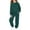 Blackish Green, variant on KAUOD Youth Kids Cotton Sweatsuits 2 Piece Crew Neck Pullover Sweatshirts Joggers Sweatpants Athletic Putfits for Girls