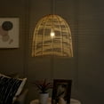 thumbnail image 3 of SEI Furniture Formosa Coastal Rattan Cage Pendant Lamp in Natural, 3 of 5