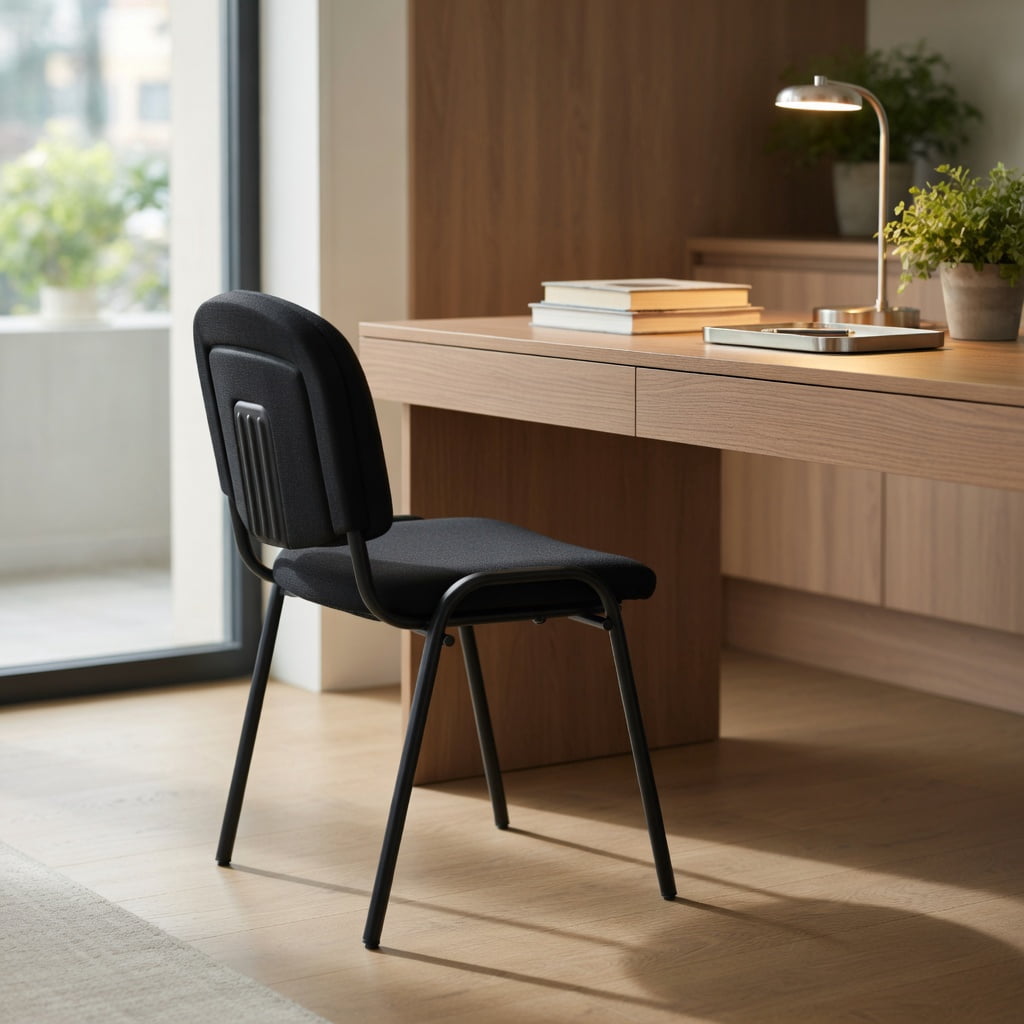 Spaco 5 Pieces Elegant Conference Office Chair Set for Guest Reception-Set of 5, Home Office Computer Desk Chair, Ergonomic Office Chair for Bedroom,Study