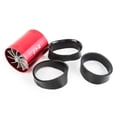 thumbnail image 4 of Compresor Sunnimix Doble Ventilador Turbo Fuel Gas Saver 2.5-2.9 pulgadas Azul Rojo, 4 of 8