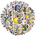 thumbnail image 3 of cartoon Koala theme Stickers, Waterproof Koala theme Sticker for Water Bottle Laptop Phone Cases Planner Skateboard Luggage Helmet Party Favor Decor, Ideal for Adults Teens Teacher Rewards, 3 of 9