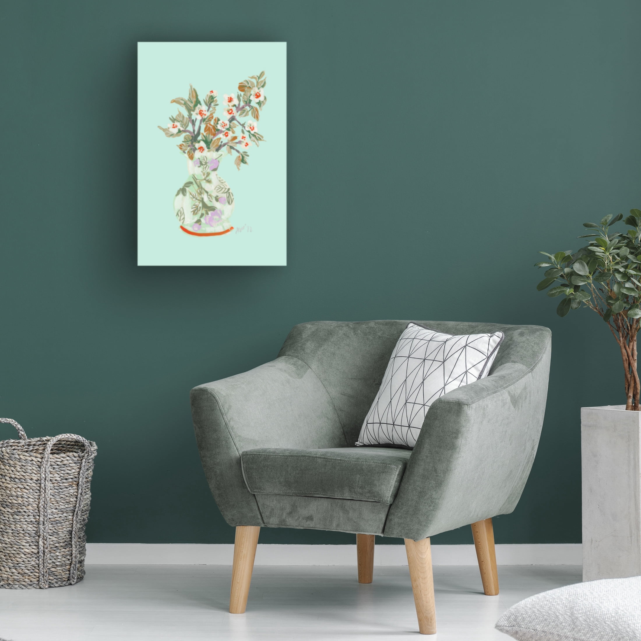 Trademark Fine Art Ania Zwara Apple Blossom Dark Orange Canvas Wall Art