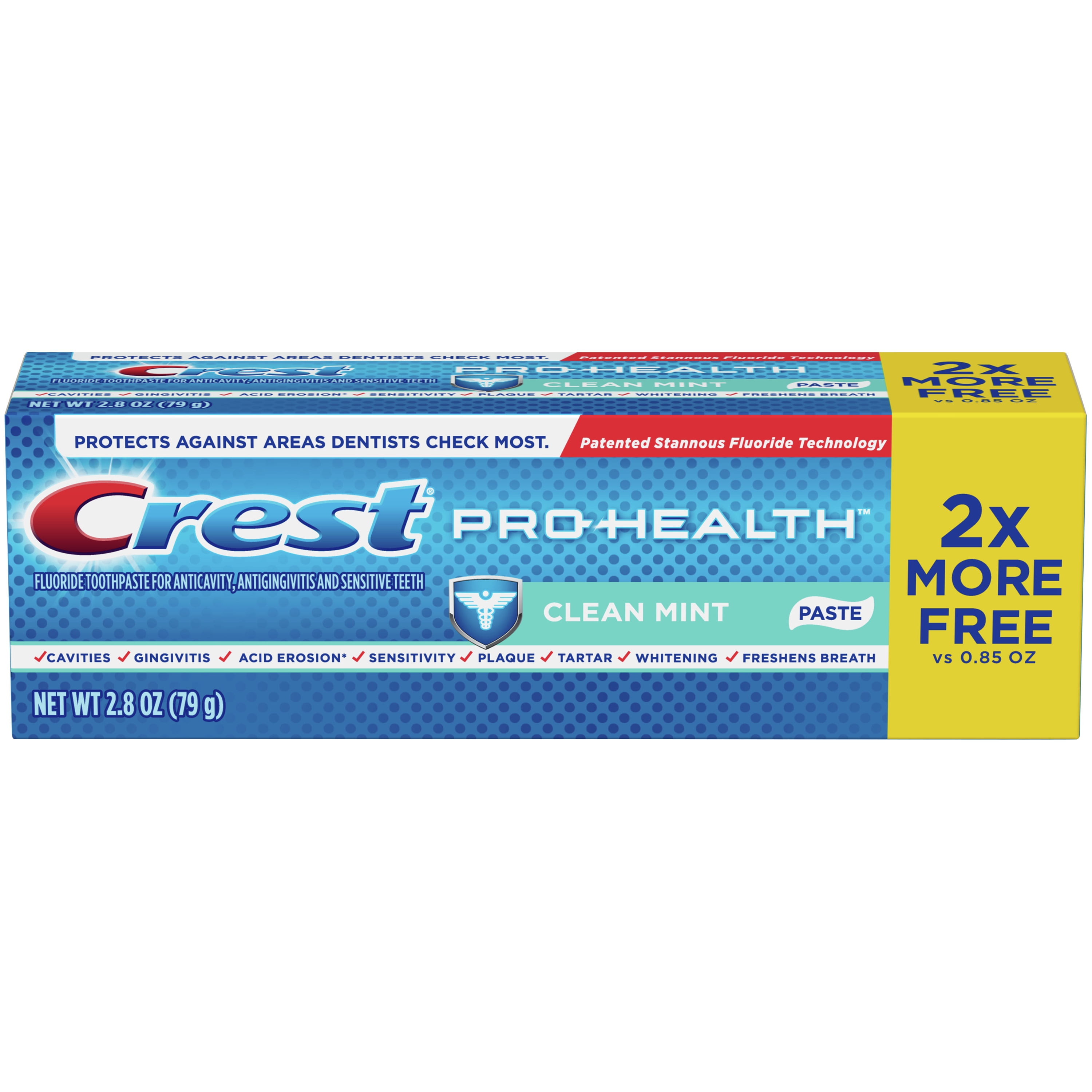 Crest Pro-Health Smooth Formula Toothpaste, Clean Mint Paste, 3.3 oz