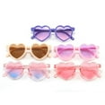 thumbnail image 2 of Trendy Heart-Shaped Kids Sunglasses Candy Color Children UV400 Shades Baby Boys Girls Photography Prop Outdoor Sunscreen Eyewear, 2 of 7