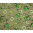 thumbnail image 4 of oneOone Polyester Lycra Light Olive Green Fabric Lemon Vegetable Quilting Supplies Print Sewing Fabric By The Yard 56 Inch Wide, 4 of 4
