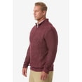 thumbnail image 3 of KingSize Men's Big & Tall Soft Cable Knit 1/4 Zip Sweater, 3 of 3