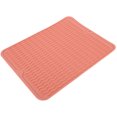 thumbnail image 4 of Dish Drying Mat Dish Drying Mat Rubber Food Grade Insulation Pad Hollow Anti Fall Drainage Mat Filter Anti Slip Insulation Mat for Sink Debris Kitchen Dish Drying Mat, 4 of 7