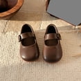 thumbnail image 7 of Bxsruta Toddler Mary Janes Flats Round Toe Casual Dress Shoes with Hook and Loop Strap, 7 of 7