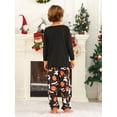 thumbnail image 6 of DAKIMOE Halloween Pajamas Family Matching Set Holiday Print Long Sleeve Jammies Loungewear PJs Set Sleepwear Adult Kids Men Women Toddler, 6 of 11