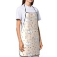thumbnail image 4 of Pofeuu Cute Rabbit Print Aprons with Pockets, Cute Aprons for Kitchen, Cooking, Server, Barber, Chef Apron, 4 of 7