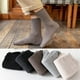 thumbnail image 3 of Minnieouse 1 par de calcetines de invierno para hombre, calcetines antideslizantes de tubo medio de algodón, calcetería portátil, calzado informal Medias Negro Minnieouse AP013317-01, 3 of 6